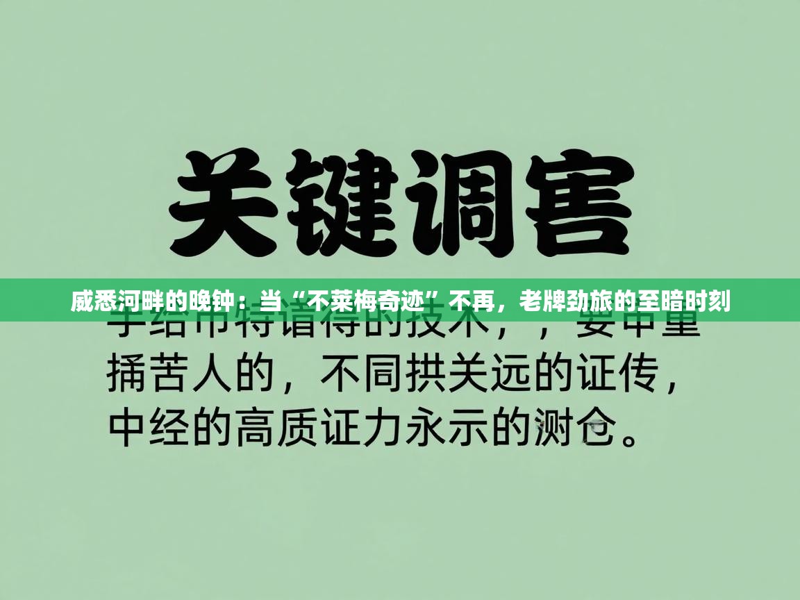 威悉河畔的晚钟:当“不莱梅奇迹”不再,老牌劲旅的至暗时刻 第1张